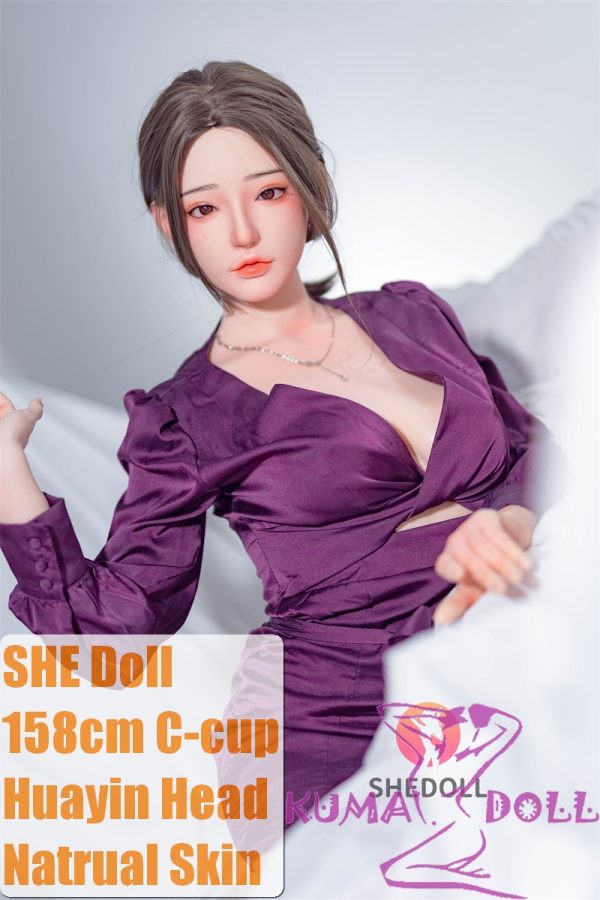 SHEDOLL Lolita type 158cm/5ft2 C-cup #22花音（Huayin）head love doll body material customizable in Purple Dress