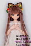 Guavadoll 145cm A-cup head DM02 head Vinyl (PVC) head + TPE body 1:1 life-size love doll