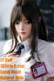 JY Doll Silicone Material Love Doll 163cm/5ft4 F-Cup Ruoxi head with body makeup