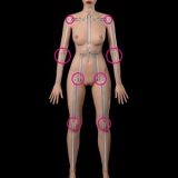 J-cute doll 137cm A-cup AGD07 head sex doll full silicone material in Black and White Striped Swimsuit