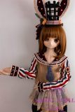 Guavadoll  150cm A-cup head DM02 head Vinyl (PVC) head + TPE body 1:1 life-size love doll with Orange Hair