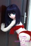 GUAVADOLL Anime Doll Soft vinyl head+TPE body 136cm DM02 head in Red Velvet Dress