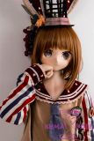 Guavadoll  150cm A-cup head DM02 head Vinyl (PVC) head + TPE body 1:1 life-size love doll with Orange Hair
