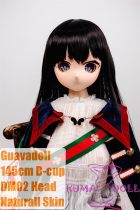 Guavadoll 145cm B-cup head DM02 head Vinyl (PVC) head + TPE body 1:1 life-size love doll with Black Hair