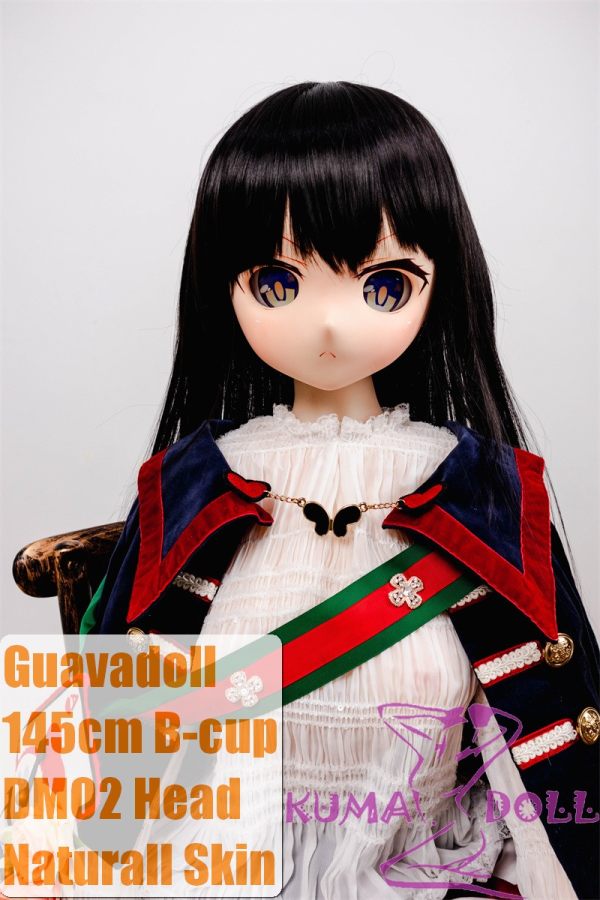 Guavadoll 145cm B-cup head DM02 head Vinyl (PVC) head + TPE body 1:1 life-size love doll with Black Hair