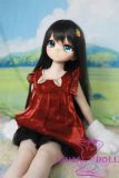 GUAVADOLL Anime Doll Soft vinyl head+TPE body 136cm DM02 head in Red Velvet Dress