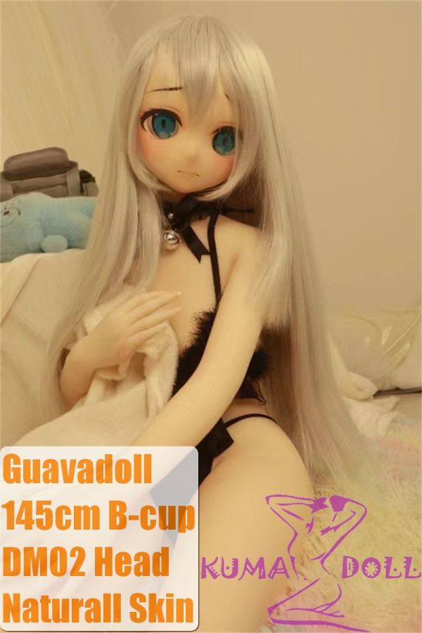 Guavadoll 145cm B-cup head DM02 head Vinyl (PVC) head + TPE body 1:1 life-size love doll in Black Lingerie