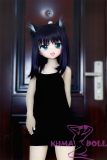 GUAVADOLL Anime Doll Soft vinyl head+TPE body 136cm DM02 head in Black Dress