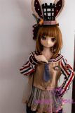 Guavadoll  150cm A-cup head DM02 head Vinyl (PVC) head + TPE body 1:1 life-size love doll with Orange Hair