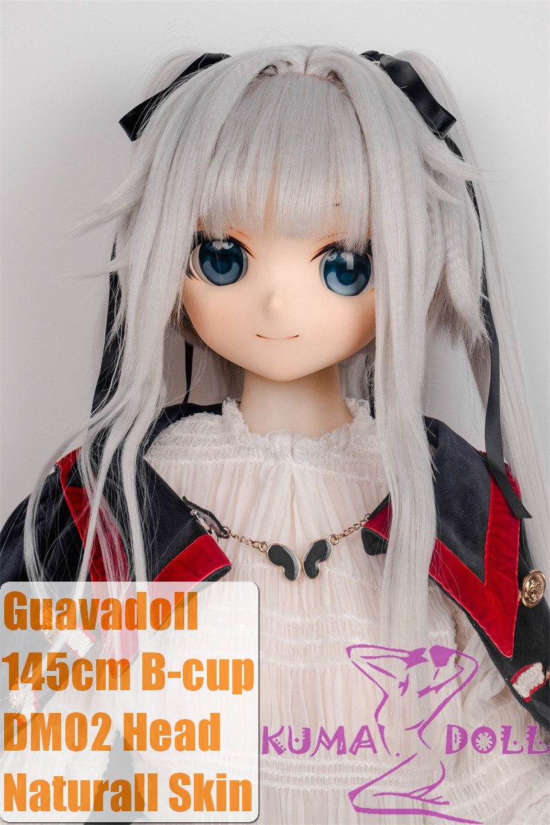 Guavadoll 145cm B-cup head DM02 head Vinyl (PVC) head + TPE body 1:1 life-size love doll with White Hair
