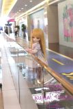 GUAVADOLL Anime Doll Soft vinyl head+TPE body 136cm DM02 head in Blue Lolita Dress