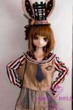 Guavadoll  150cm A-cup head DM02 head Vinyl (PVC) head + TPE body 1:1 life-size love doll with Orange Hair