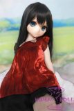 GUAVADOLL Anime Doll Soft vinyl head+TPE body 136cm DM02 head in Red Velvet Dress