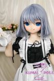 GUAVADOLL Anime Doll Soft vinyl head+TPE body 136cm DM02 head with Blue Hair in Maid Outfit