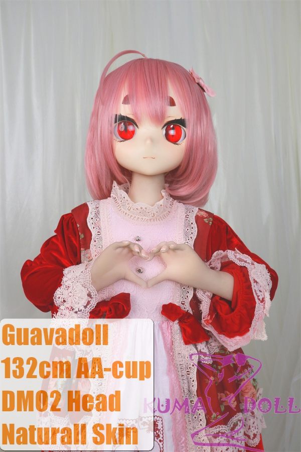 GUAVADOLL Anime Doll Soft vinyl head+TPE body 132cm DM02 head Pink Hair