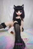 GUAVADOLL Anime Doll Soft vinyl head+TPE body 136cm DM02 head in Black Dress