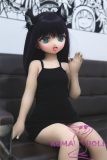 GUAVADOLL Anime Doll Soft vinyl head+TPE body 136cm DM02 head in Black Dress