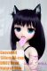 GUAVADOLL Anime Doll Soft vinyl head+TPE body 136cm DM02 head in Black Dress