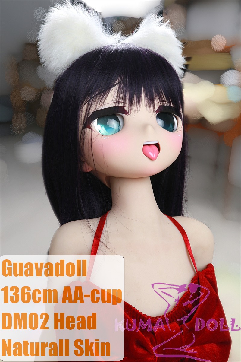 GUAVADOLL Anime Doll Soft vinyl head+TPE body 136cm DM02 head in Red Velvet Dress