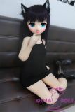 GUAVADOLL Anime Doll Soft vinyl head+TPE body 136cm DM02 head in Black Dress