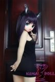 GUAVADOLL Anime Doll Soft vinyl head+TPE body 136cm DM02 head in Black Dress