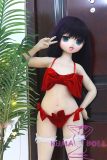 GUAVADOLL Anime Doll Soft vinyl head+TPE body 136cm DM02 head in Red Velvet Dress