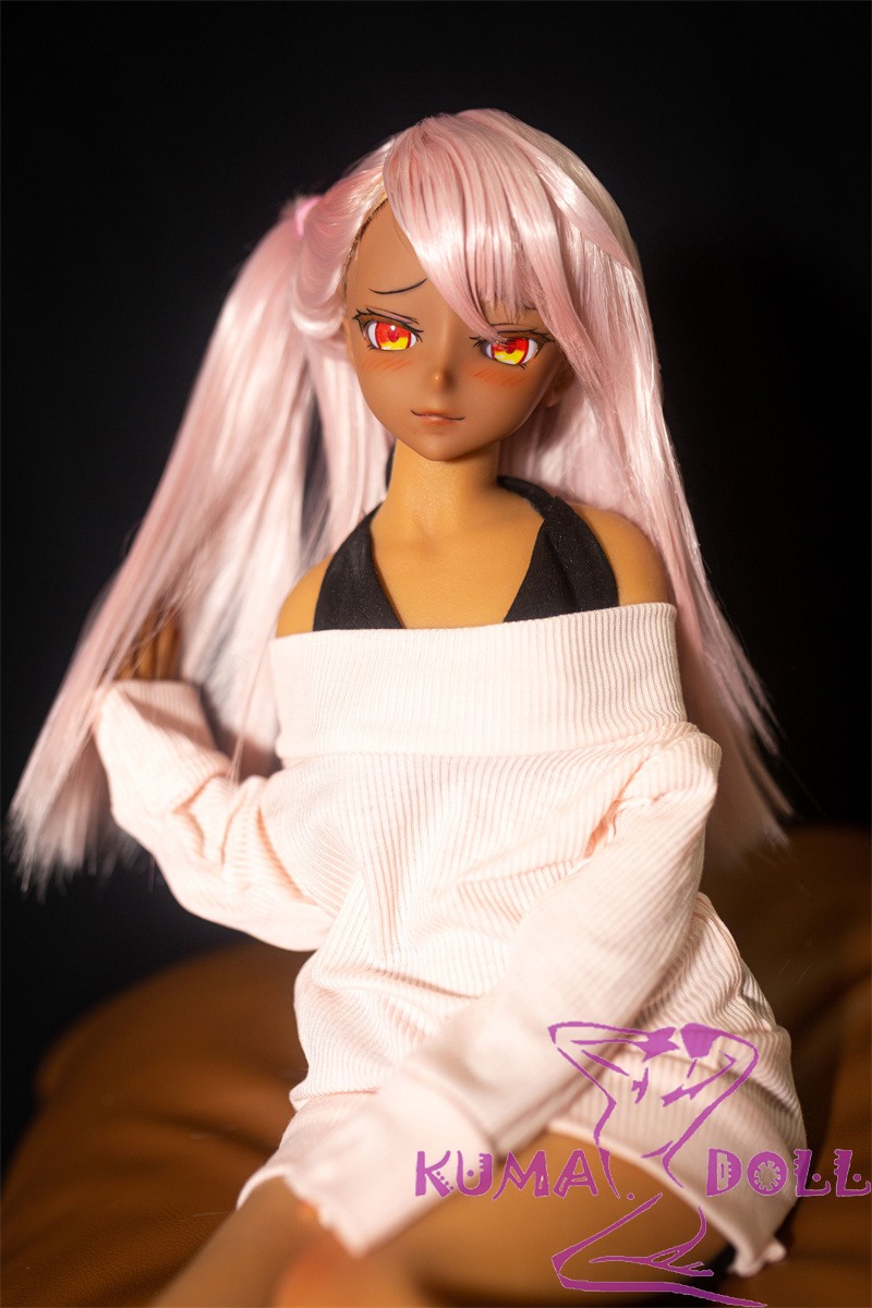 Mini doll sexable Chloe from Fate 55cm flat breast silicone costume selectable