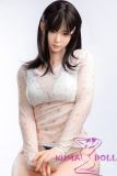 Firefly Diary 161cm A-cup Lisen Head Full Silicone Sex Doll With Body Make-up in White Bikini