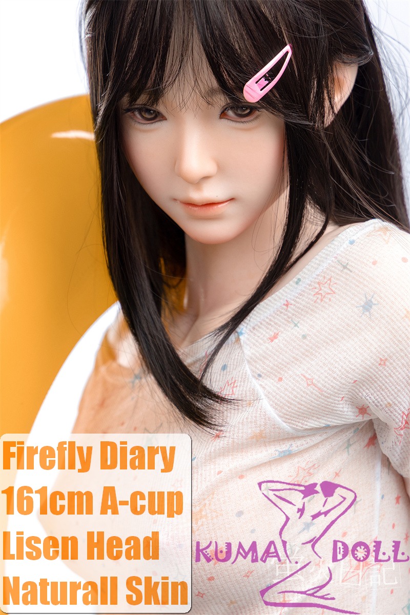 Firefly Diary 161cm A-cup Lisen Head Full Silicone Sex Doll With Body Make-up in White Bikini