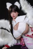 Sino Doll Soft-Max 84cm Torso Silicone Sex Doll with Head S45 only 25kg in White Dress