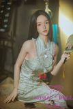 SHEDOLL Lolita type 158cm/5ft2 C-cup #14楚琳 (Chulin) head love doll body material customizable  in Green Chinese Traditional Dress