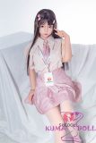 SHEDOLL Lolita type #3洛小夕 (Luoxiaoxi)  head 148cm/4ft9 D-cup love doll body material customizable in Pink Plaid Skirt