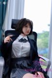 Houyu 150cm Elle Houyu & RZRDOLL collaboration product life-size full silicone love doll in Suit Sitting at Work