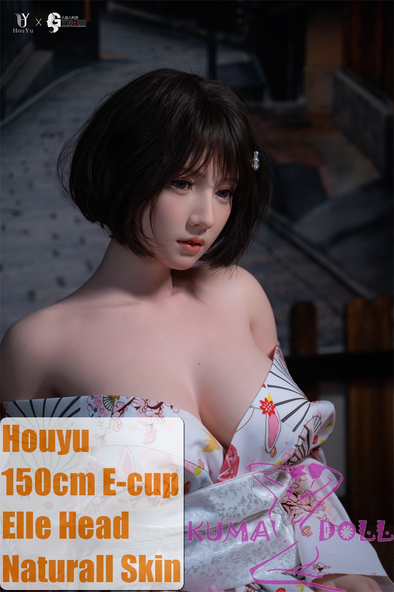 Houyu 150cm Elle Houyu & RZRDOLL collaboration product life-size full silicone love doll in Pink and White Kimono