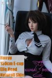 Houyu 150cm Elle Houyu & RZRDOLL collaboration product life-size full silicone love doll in Suit Sitting at Work