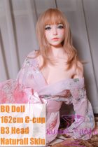 BQDOLL 162cm C-cup B3 Head Full Silicone Sex Dolls in Pink Kimono