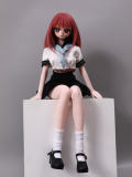 Mini doll sexable 60cm/2ft new big breast E60 silicone 60cm Anime Doll Cosplaying as Ai Haibara from Detective Conan