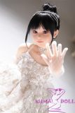 MLW Loli type love doll 100cm/3ft3 bust flat Nonoka head TPE material body Head material selectable Makeup selectable in White Sequin Puffy Dress