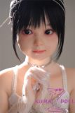 MLW Loli type love doll 100cm/3ft3 bust flat Nonoka head TPE material body Head material selectable Makeup selectable in White Sequin Puffy Dress