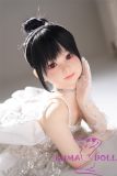 MLW Loli type love doll 100cm/3ft3 bust flat Nonoka head TPE material body Head material selectable Makeup selectable in White Sequin Puffy Dress