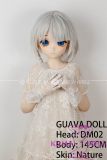Guavadoll 145cm A-cup head DM02 head Vinyl (PVC) head + TPE body 1:1 life-size love doll White Hair