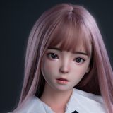 FUDOLL Full Silicone love doll 163cm D-cup #37 head in Blue Swimsuit