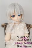 Guavadoll 145cm A-cup head DM02 head Vinyl (PVC) head + TPE body 1:1 life-size love doll White Hair