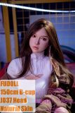 FUDOLL Sex Doll #37 head with oral function 150cm/4ft9 B-cup High-grade silicone head + TPE material body
