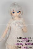Guavadoll 145cm A-cup head DM02 head Vinyl (PVC) head + TPE body 1:1 life-size love doll White Hair