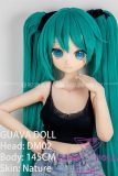 Guavadoll 145cm A-cup head DM02 head Vinyl (PVC) head + TPE body 1:1 life-size love doll Cosplaying as Hatsune Miku