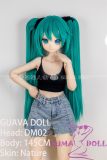 Guavadoll 145cm A-cup head DM02 head Vinyl (PVC) head + TPE body 1:1 life-size love doll Cosplaying as Hatsune Miku