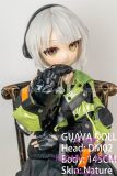 Guavadoll 145cm A-cup head DM02 head Vinyl (PVC) head + TPE body 1:1 life-size love doll Battle Gir
