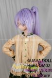 Guavadoll  150cm A-cup head DM02 head Vinyl (PVC) head + TPE body 1:1 life-size love doll with Purple Hair