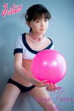 J-cute doll 133cm AA-cup AGD07 head sex doll full silicone material in Gymnastics Outfit